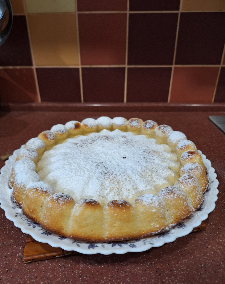 Присыпала сахарной пудрой 