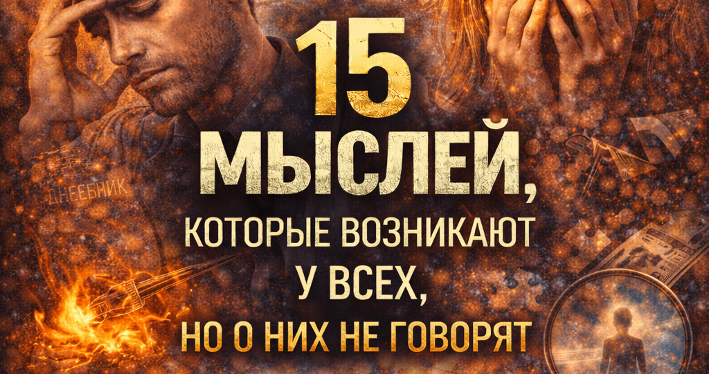 15 фактов о мыслях, которые возникают у всех, но о них не говорят