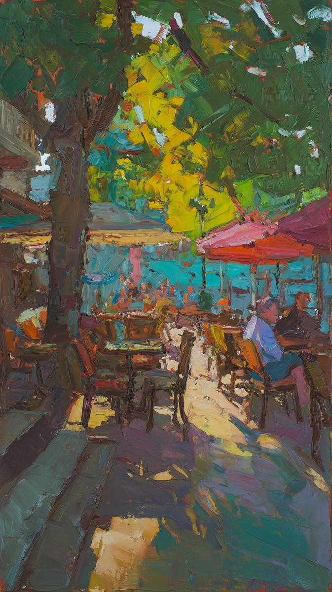 Летнее уличное кафе