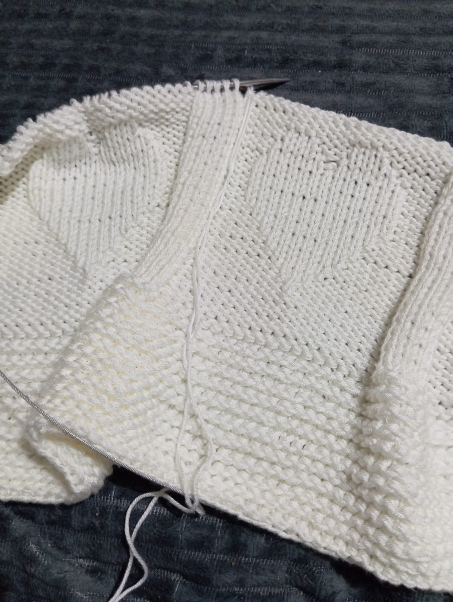 Плед теневым узором 