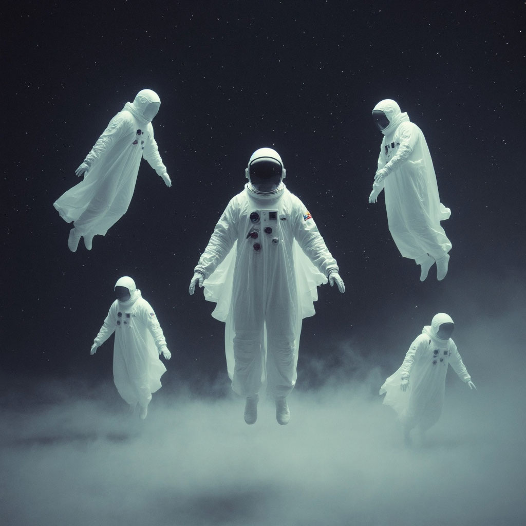 Фото: космонавты. ИИ