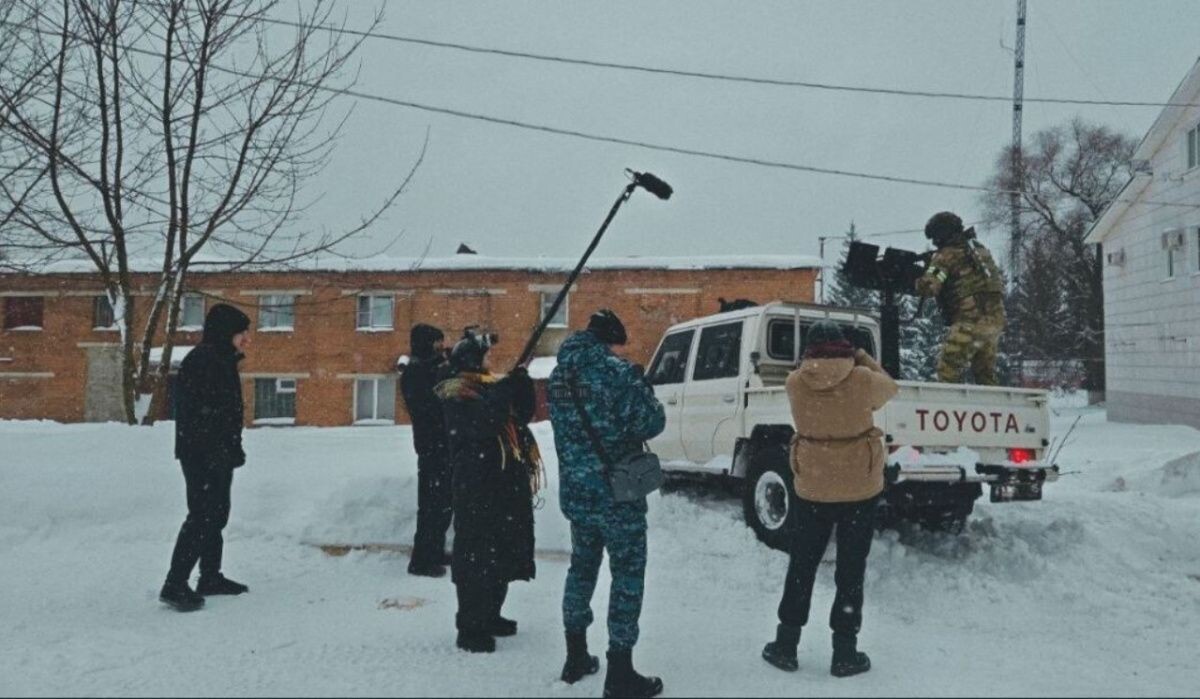     Фотография со съемок фильма «Дети Отчизны». Источник: Мария Михейчик Автор фото: Личный архив Марии Михейчик