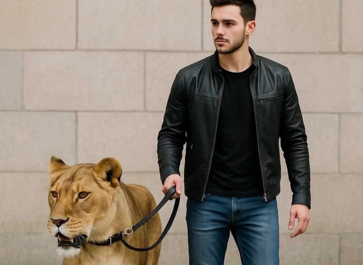    Видео с молодым человеком и львицей на поводке стали регулярно появляться в Сети последние полгода; обратили на них внимание и сотрудники природоохранной прокуратуры..