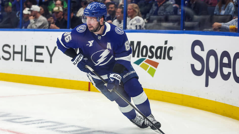 Форвард «Тампа-Бей Лайтнинг» Никита Кучеров.📷Фото: Morgan Tencza-Imagn Images / Reuters