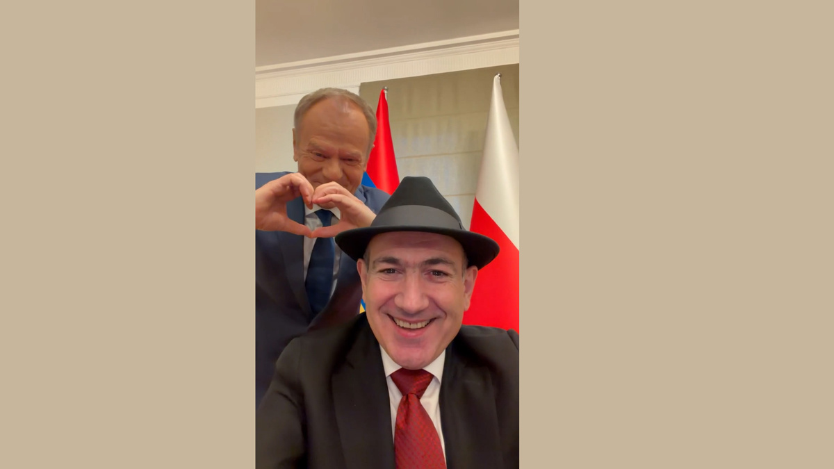    Пашинян и Туск