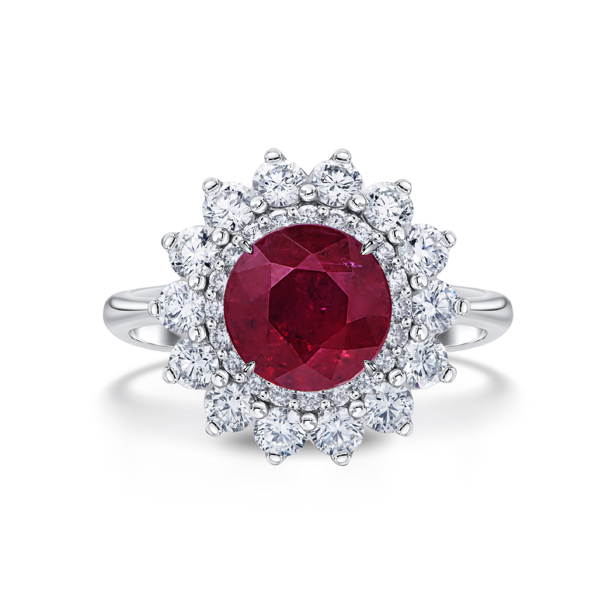 Кольцо с рубином 2.13 карат