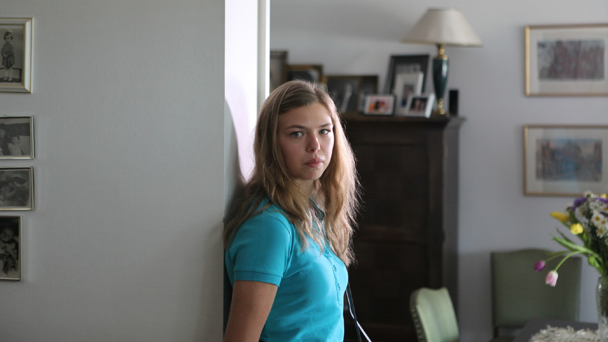 Таисия Вилкова на съёмках сериала «Райский уголок»