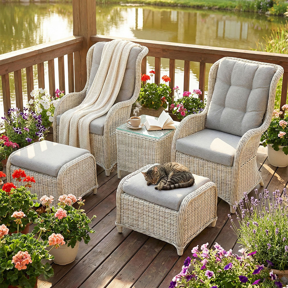 Релакс комплект мебели из искусств. ротанга Оксфорд Дуэт