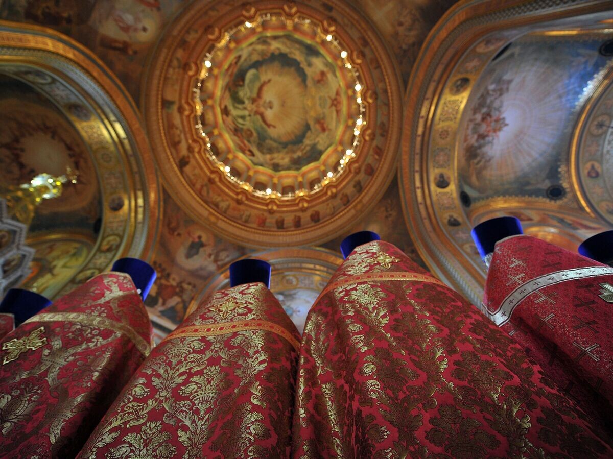    Пасхальное богослужение в храме Христа Спасителя в Москве | © РИА Новости / Владимир Астапкович