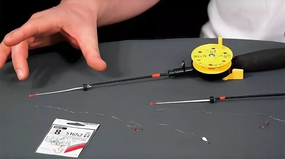 Зимняя поплавочная удочка на карася