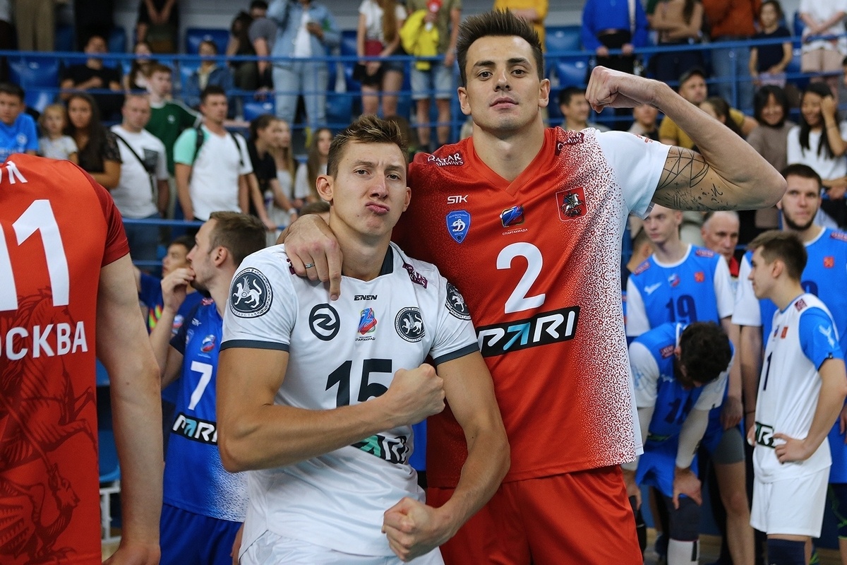    Дмитрий Волков (слева) и Илья Власов на Спартакиаде-2022 / фото: volley.ru