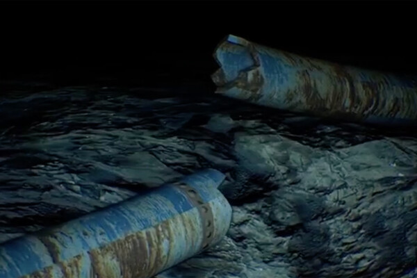 Последствия взрыва на «Северном потоке» (3D-анимация) / RTL   📷