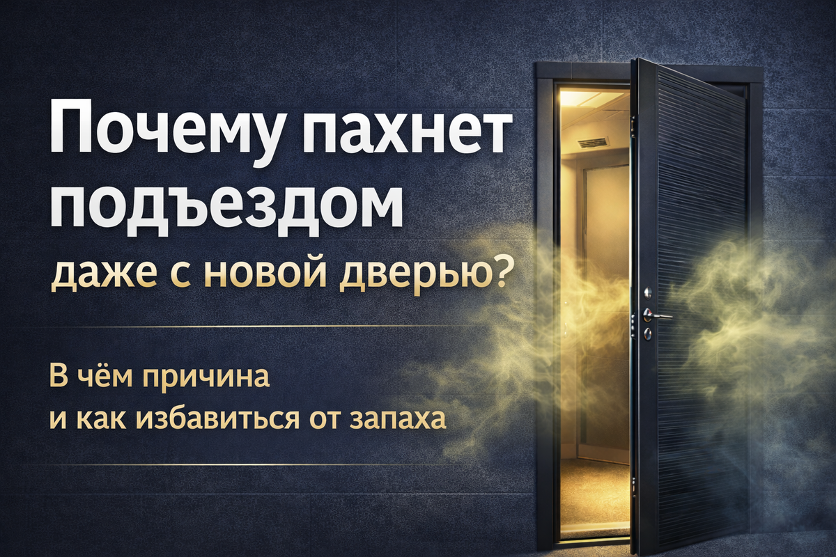 Две входные двери в одном проёме не всегда защищают от запахов из подъезда — проблема часто остаётся в герметичности и узлах примыкания.