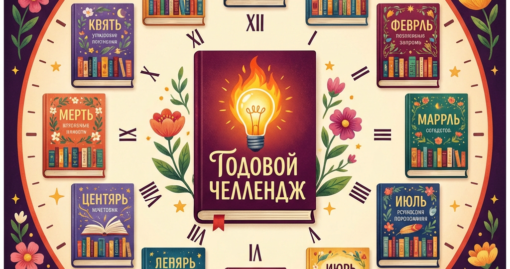 План чтения на год: 12 книг, которые реально меняют жизнь.