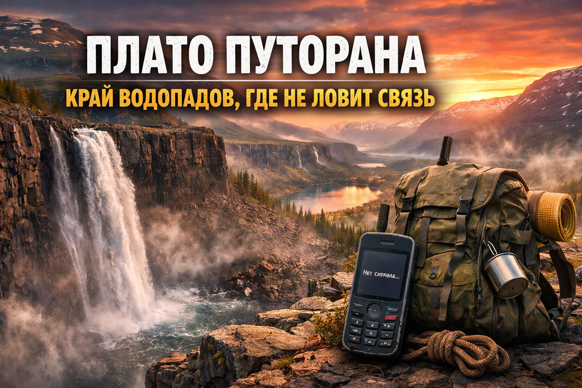 Плато Путорана: край водопадов и туманных скайсов