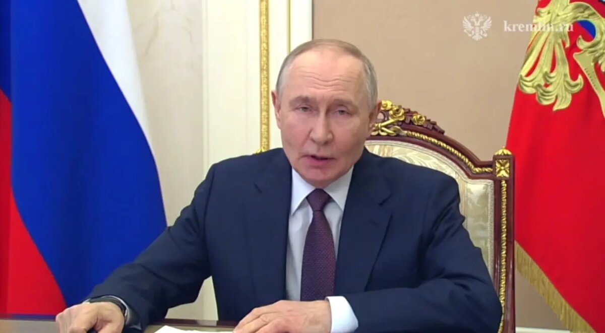    Владимир Путин. Фото: скриншот из видео пресс-службы Кремля.