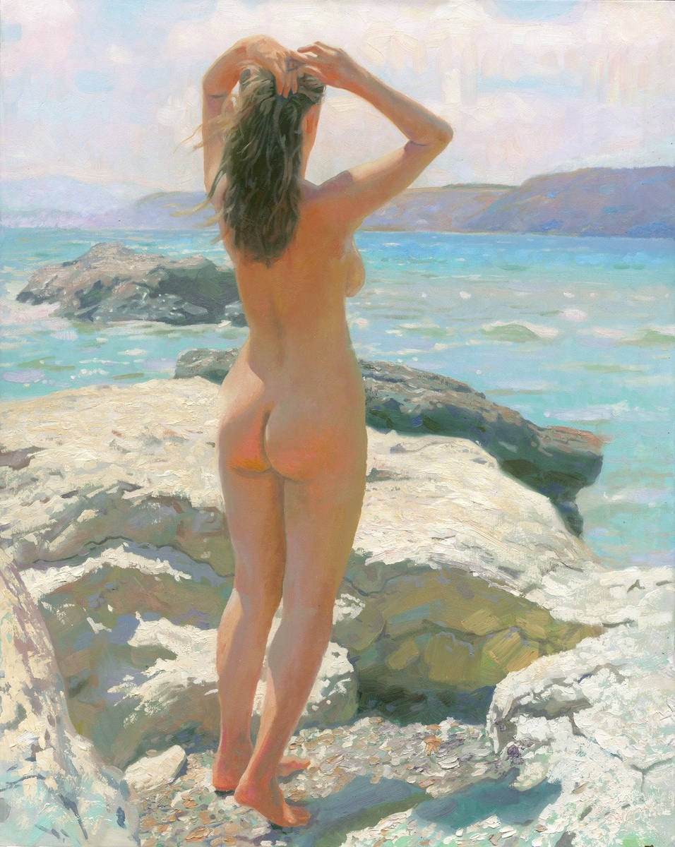 КАРТИНА СОВРЕМЕННОГО РОССИЙСКОГО ХУДОЖНИКА ДЕНИСА ЧЕРНОВА / 2012 Лисья бухта холст, масло, 100х80 см