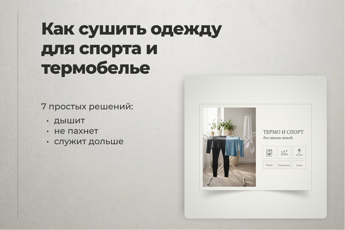 Как не испортить стиркой термобелье и спортивную одежду