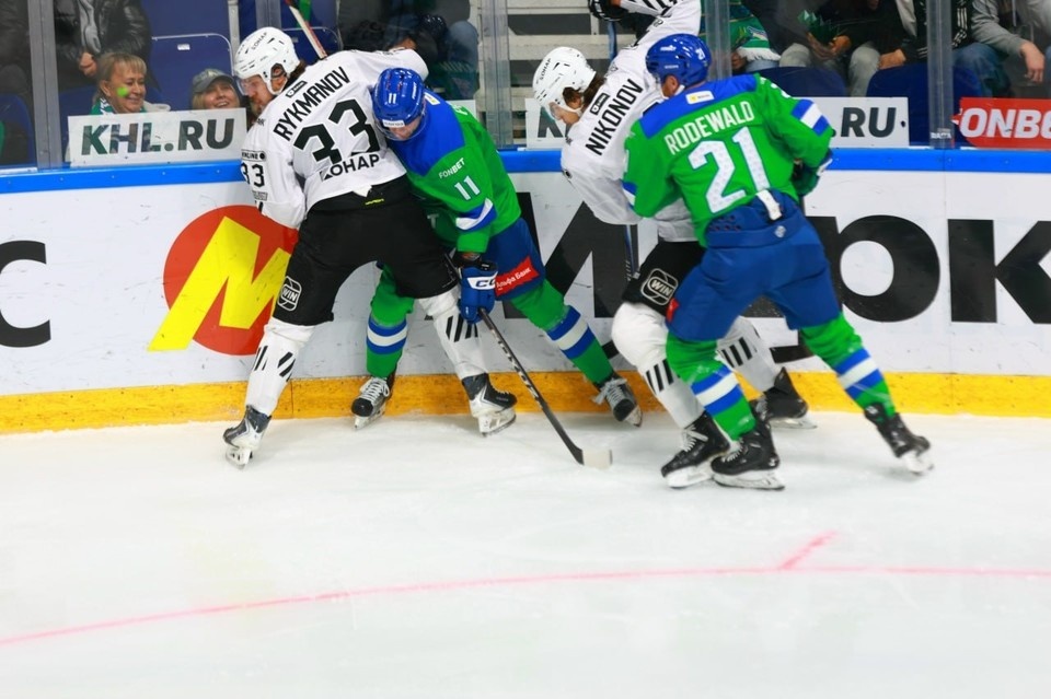    «Трактор» в Уфе уступил «Салавату Юлаеву» в серии послематчевых буллитов. Фото ХК «Салават Юлаев»