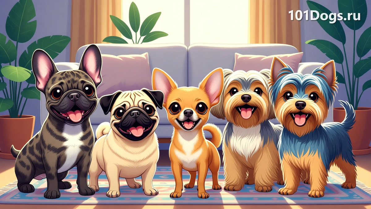ТОП-5 собак для квартир