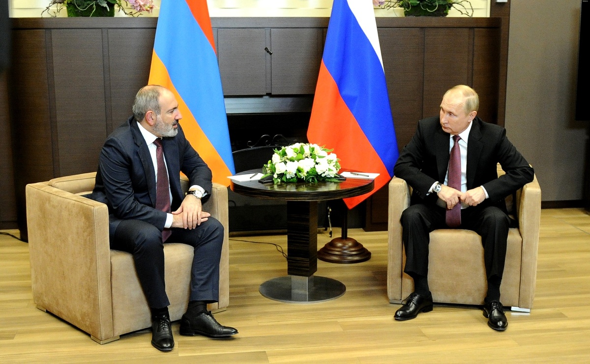 Никол Пашинян и Владимир Путин/ Фото: Администрация Президента России