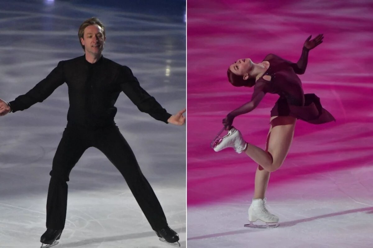    Евгений Плющенко; Александра Трусова.