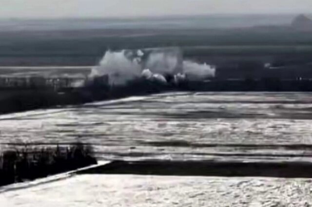    Удар ФАБ по ВСУ. Фото: Telegram-канал Минобороны РФ