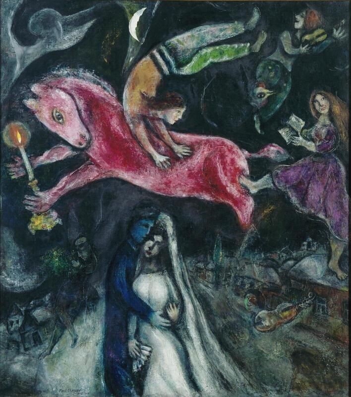 Марк Шагал. "Красный конь", 1938–1944 