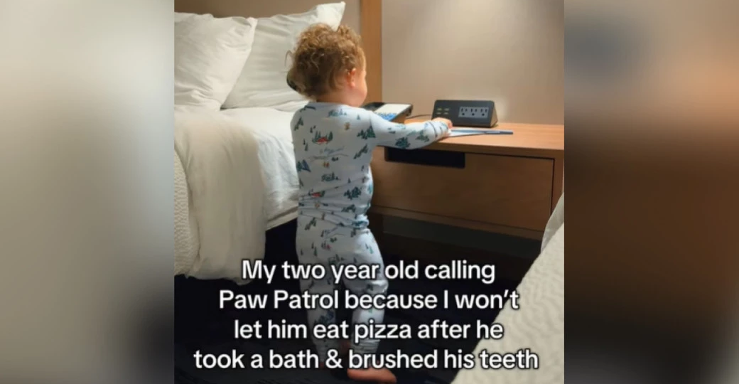 Двухлетка позвонил в «Щенячий патруль», когда мама не разрешила ему есть пиццу