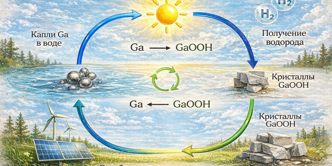 Галлий открывает путь к чистому водороду из морской воды