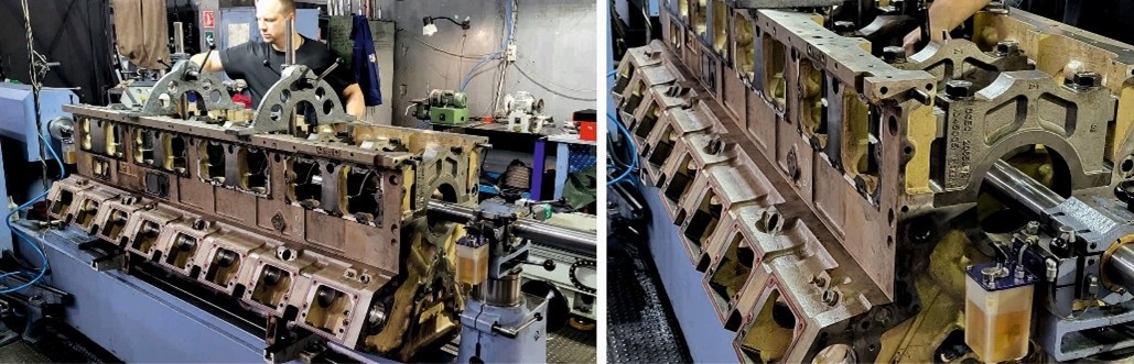 Ремонт постели коленвала Cummins KTA-50 