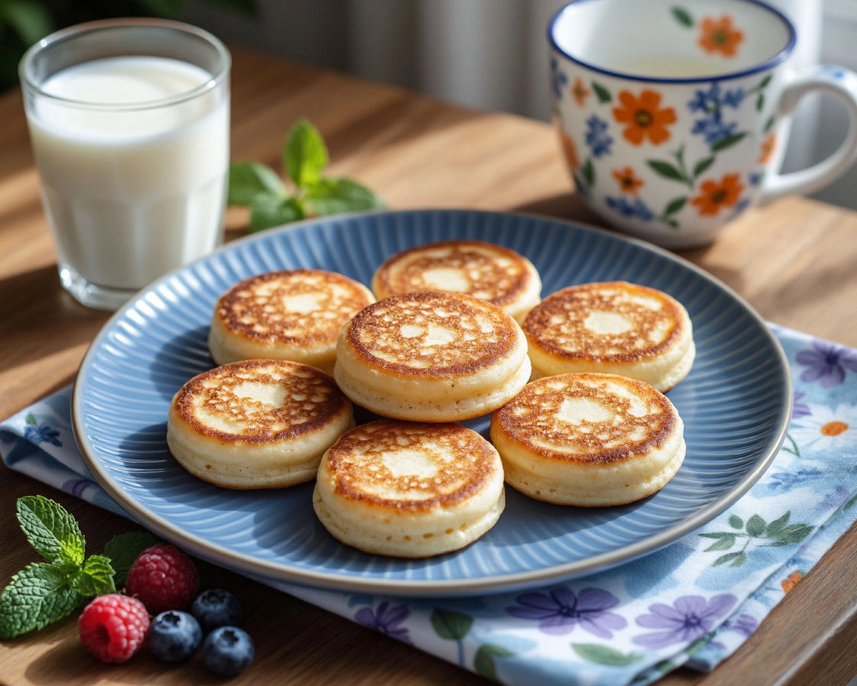 Пышные постные оладьи на дрожжах — идеальный завтрак без молока и яиц! 🥧✨😊