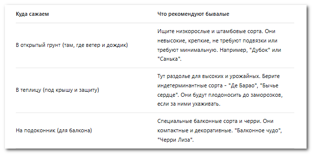 Куда сажаем томаты