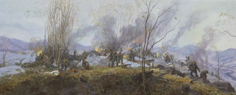 Мини-копия диорамы «Высота 776»