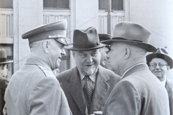 Тройка — Хрущев, Булганин, Жуков. Фото Николая Привалова. Люди, решившие судьбу Берии