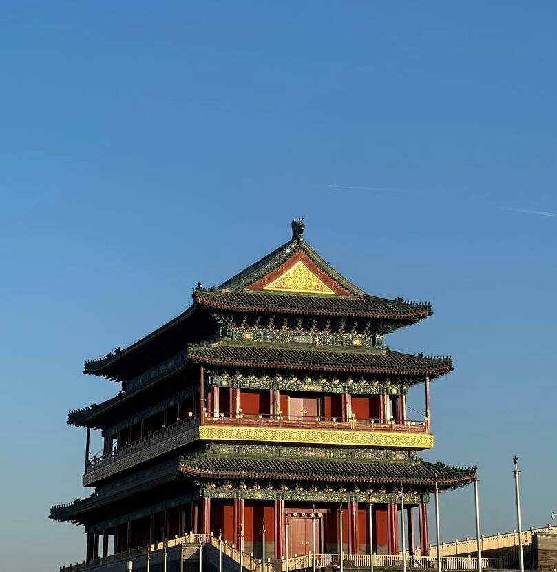 Фото с площади Тяньаньмэнь в Пекине 