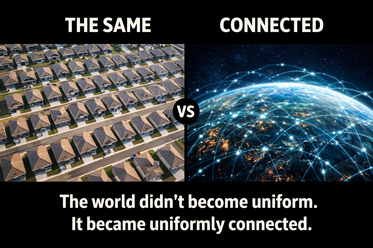 "Мир не стал одинаковым, мир стал одинакого подключенным"