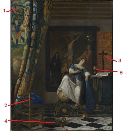 Вермеер. Аллегория веры. 1670-1672.