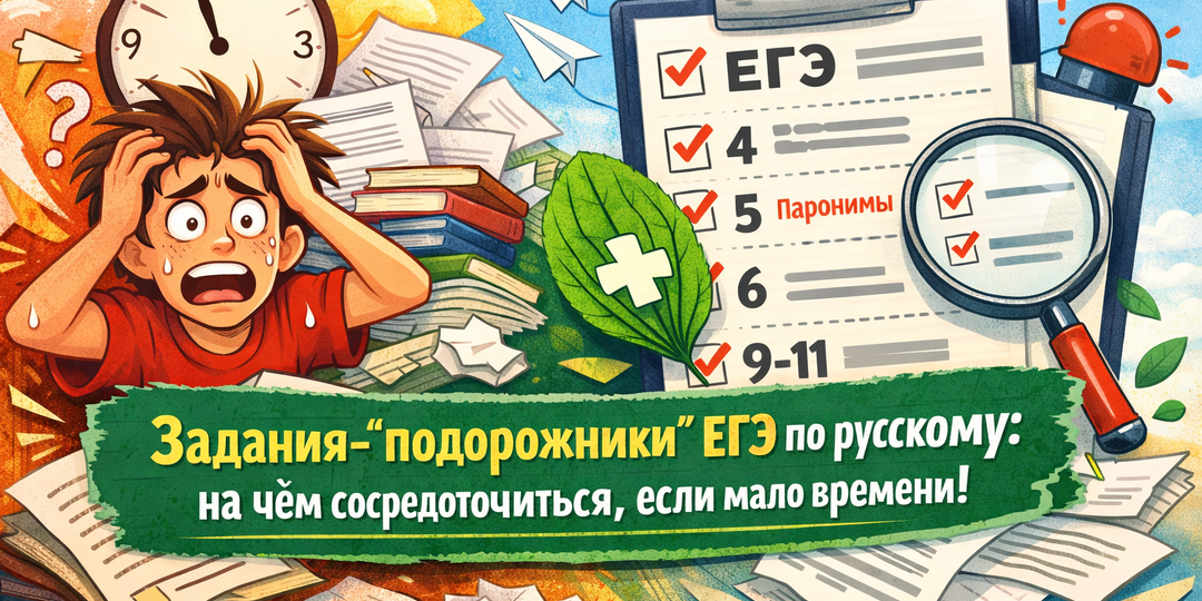 Задания-“подорожники” ЕГЭ по русскому: на чем сосредоточиться, если мало времени