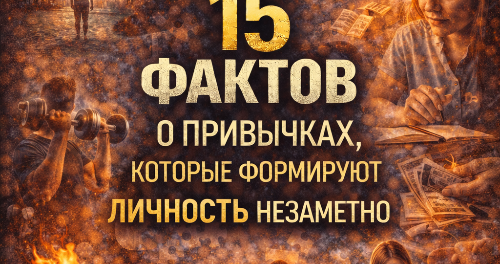 15 фактов о привычках, которые формируют личность незаметно