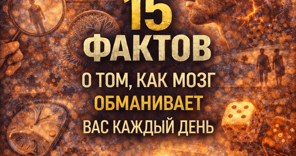 15 фактов о том, как мозг обманывает вас каждый день