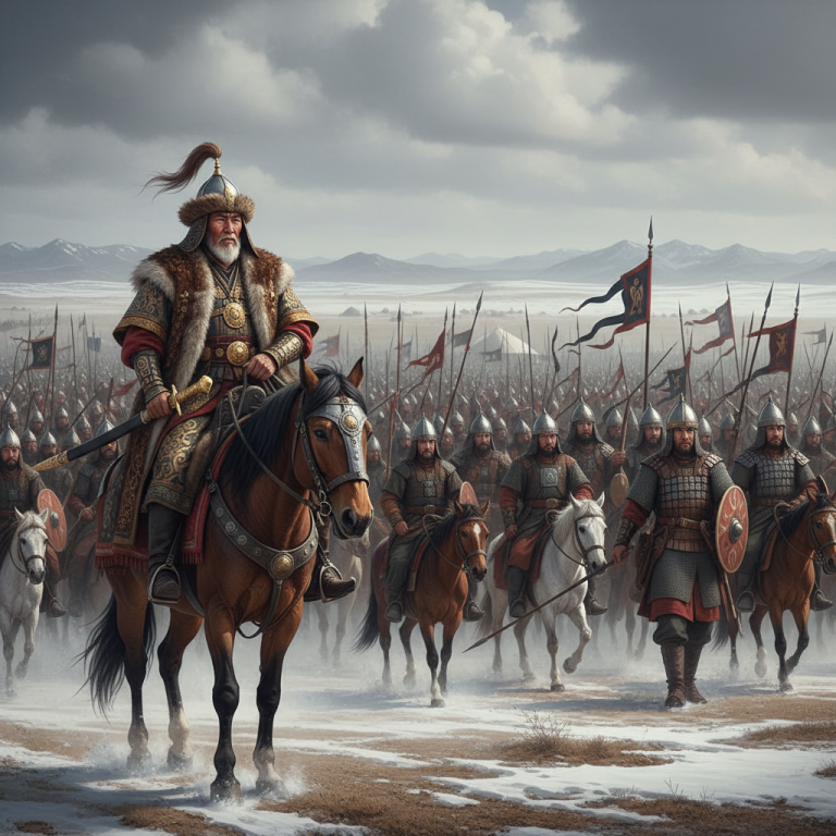 Бату во главе своего войска