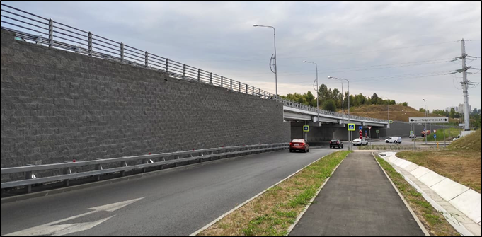 Двухуровневая развязка на пересечении улиц Студенческая и Калинина в Белгороде