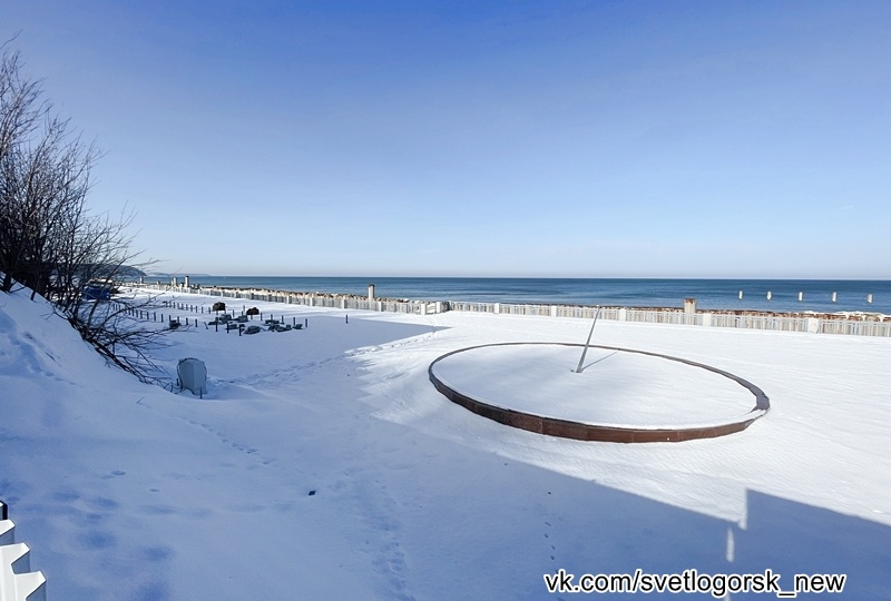 Лыжня возле моря в Светлогорске? Почему нет))