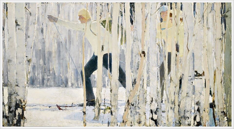 1. Графика СССР посвящённая зимним видам спорта. Иллюстрации из открытых источников.