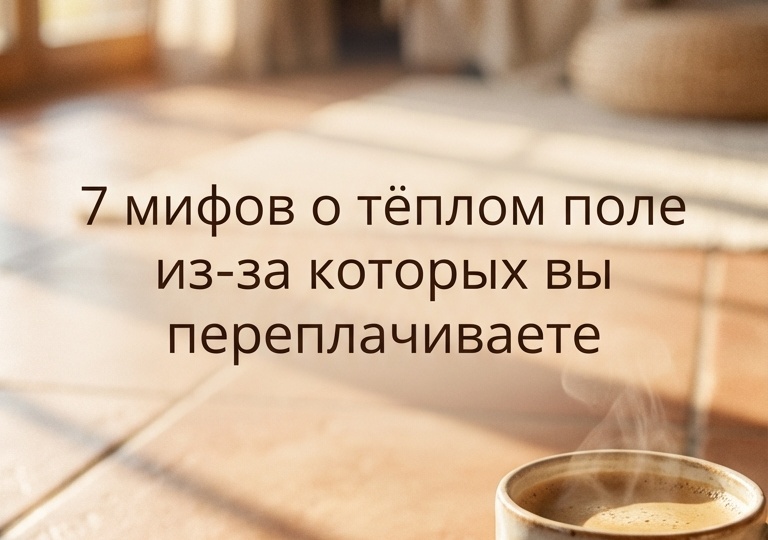 Тёплый пол под керамогранит: мифы, из-за которых переплачивают