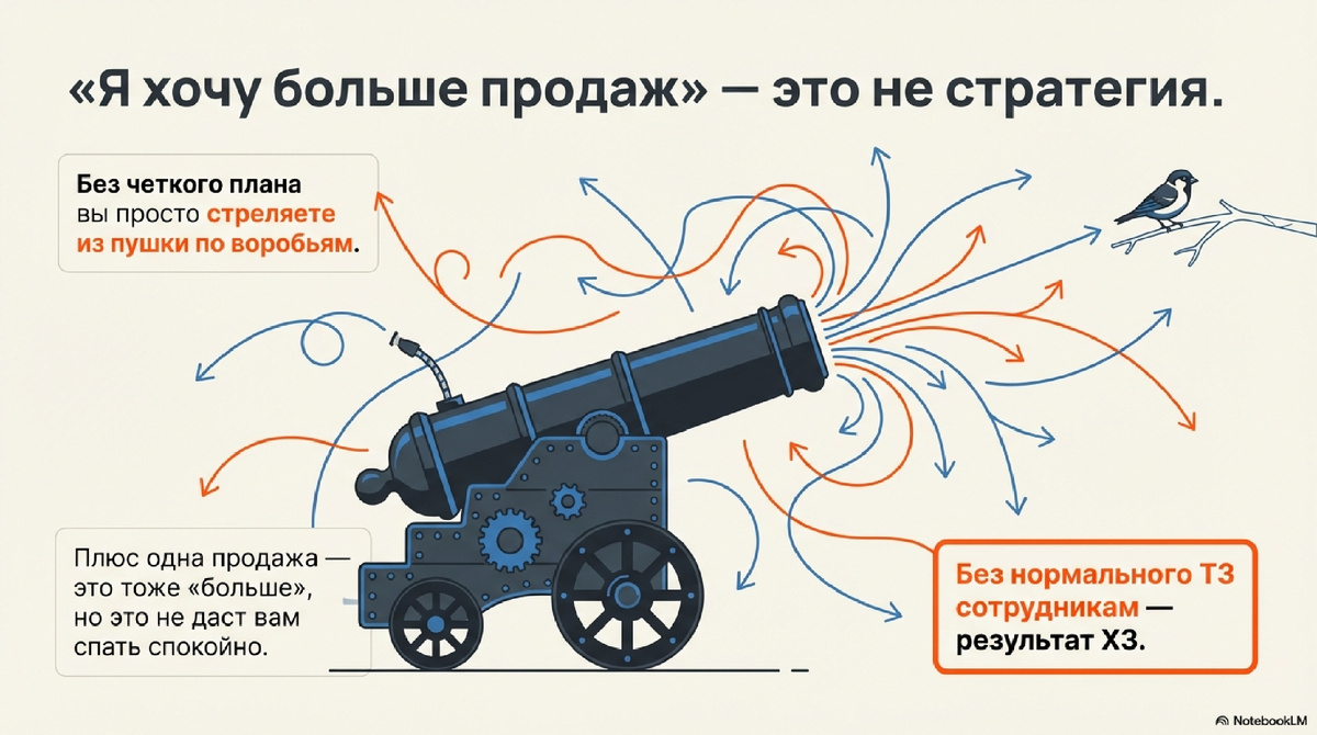 Почему запрос «хочу больше продаж» без конкретики ведет к провалу