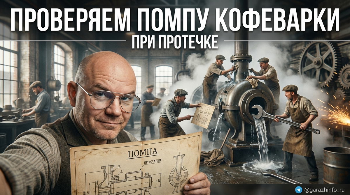    Проблемы с помпой кофеварки можно решить, проверив прокладки. as7