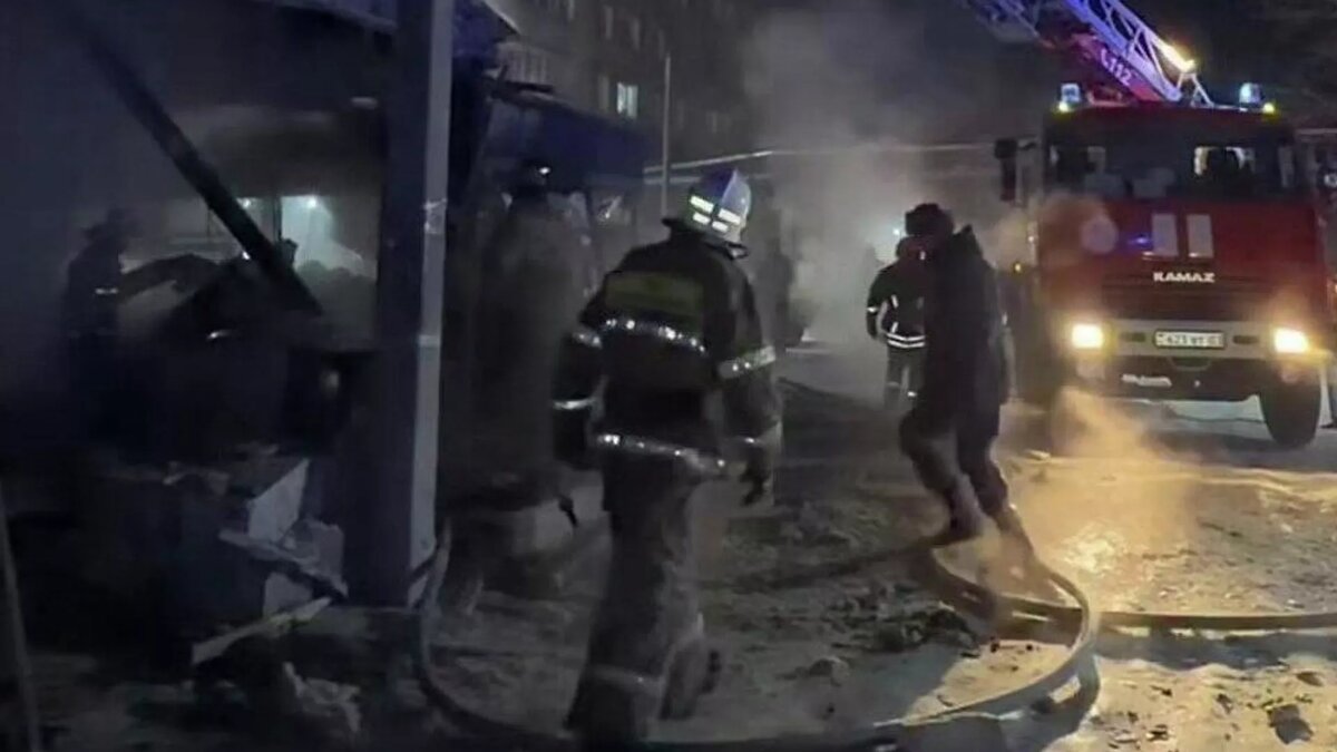 Пожар в одном из кафе Щучинска
© Photo : Скриншот видео ДЧС Акмолинской области