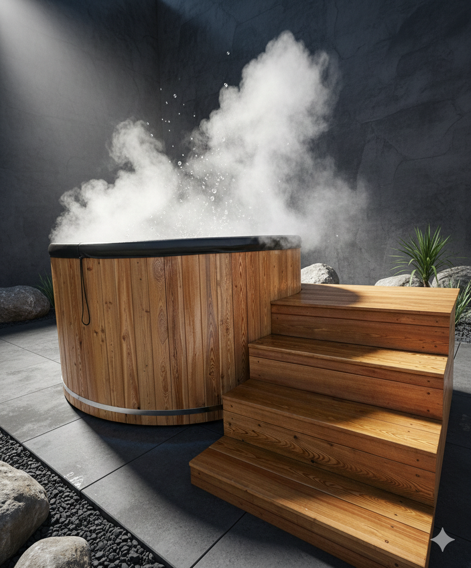 Купель фурако с электрическим нагревателем